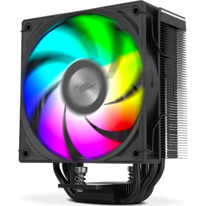 Nox HUMMER H-500 ARGB Ventilador CPU con Pantalla LCD 120mm, Negro
