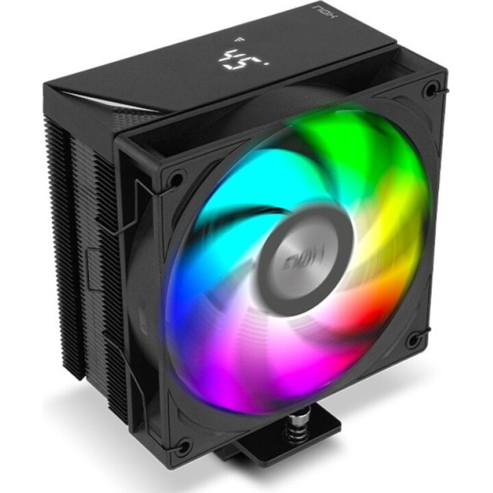 Ventola CPU Nox HUMMER H-500 ARGB con schermo LCD 120 mm, nera