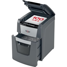Rexel 2020100XEU, Destructora de papel automática Optimum AutoFeed 100X, 34L, Gris