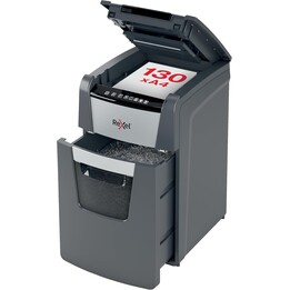 Rexel 2020130XEU, Optimum AutoFeed 130X Automatischer Aktenvernichter, 44L, Grau