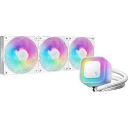 DeepCool LE360 WH V2 3x12cm PWM RGB Sistema de refrigeração líquida branca para Intel/AMD