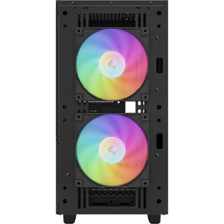 DeepCool PC Tower CH360 ARGB DIGITAL Micro Tower mATX gehärtetes Glas USB-C Schwarz