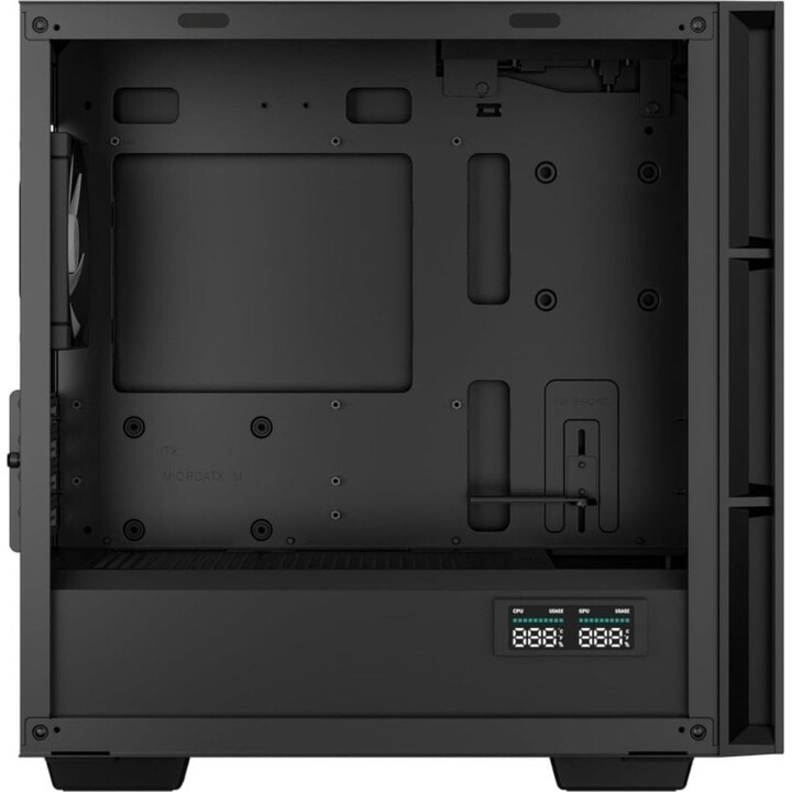DeepCool PC Tower CH360 ARGB DIGITAL Micro Tower mATX Tempered Glass USB-C Black