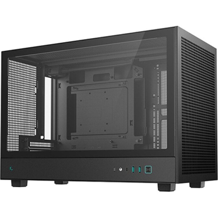 Torre PC Caja PC DeepCool CH260 Negro Micro ATX Vidrio Templado USB-C 4 Slots