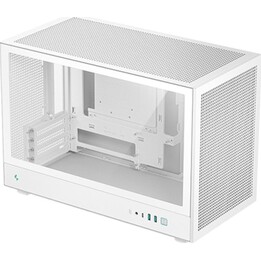 DeepCool CH260 Boîtier tour PC Micro ATX blanc avec ABS/SPCC/verre trempé et USB-C