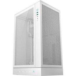 Caixa para PC minitorre digital DeepCool CH270, Micro-ATX, vidro temperado, branco