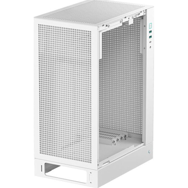DeepCool Ch170 Plus PC Case, White, Side Window, Dust Filter