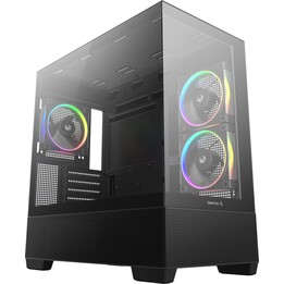 DeepCool CG380 3F, Black Tower Case, Tempered Glass X 2 R-CG380-BKAGM3-G