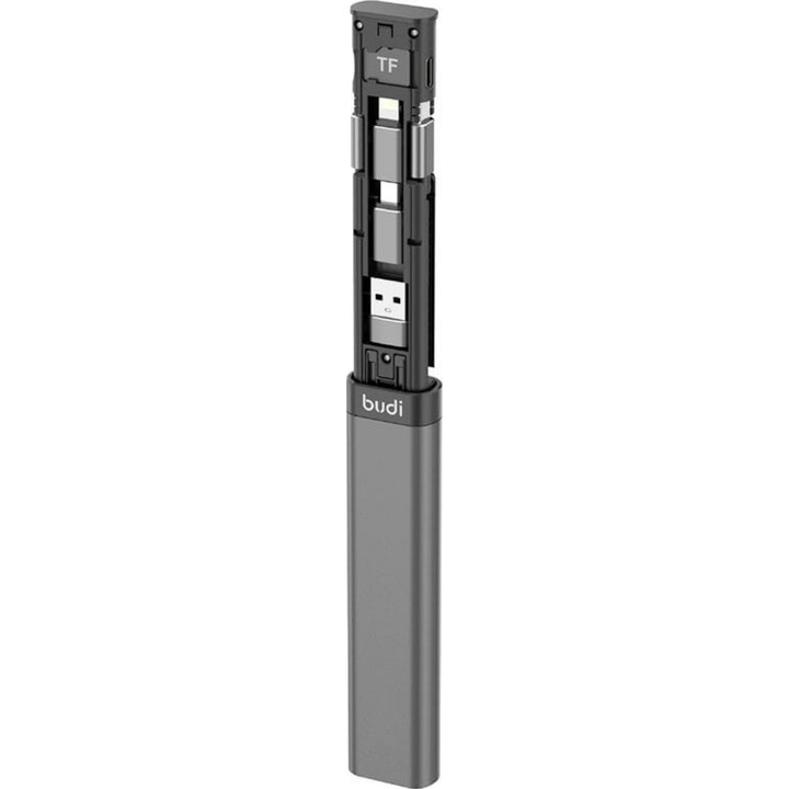 Budi Universal-Multifunktions-Kartenadapter für 9 und 1 Schwarz