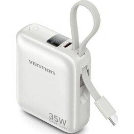 Vention FHEN0 10000 mAh 35 W Power Bank Externer Akku mit integriertem USB-C, Beige