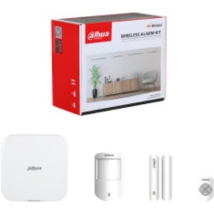 Kit di allarme wireless Dahua ART-ARC3800H-03-FW2-868, Hub 868MHz 150 zone 4G LTE/WiFi Ethernet