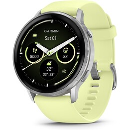 Garmin Venu 4 45mm WiFi GPS Silver with Lemon Silicone Band