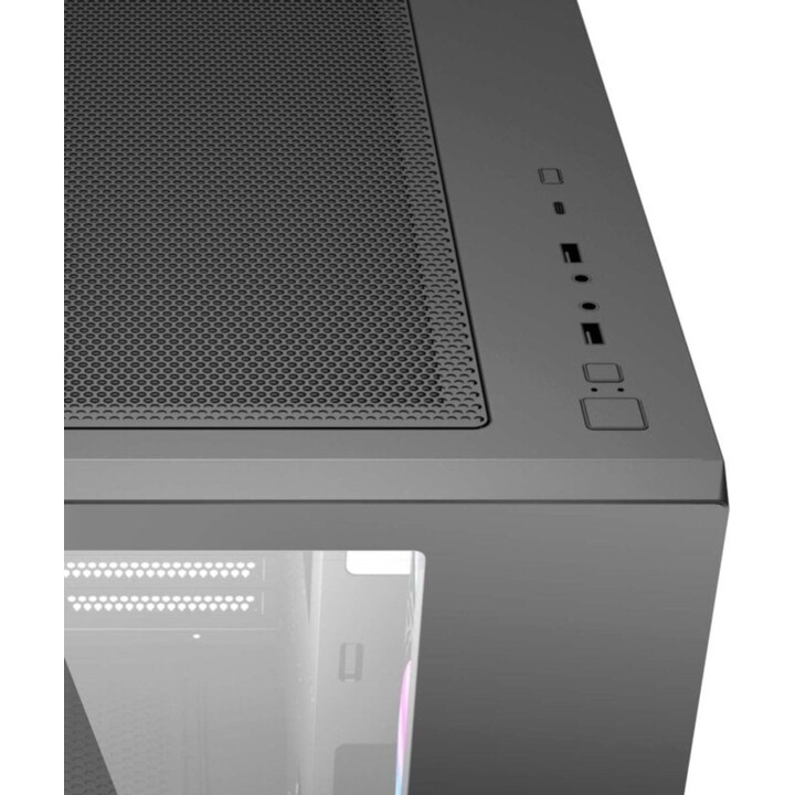 Abysm Danube SAVA 285 BX203 ARGB PC Tower con vetro temperato e USB 3.0 - Nero