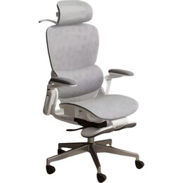 Powerbasic Silla de Oficina Ergonómica Elvas Gris