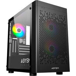 Torre PC Abysm Danube Inva MX202 Micro Torre Cristal Templado USB-C Negra