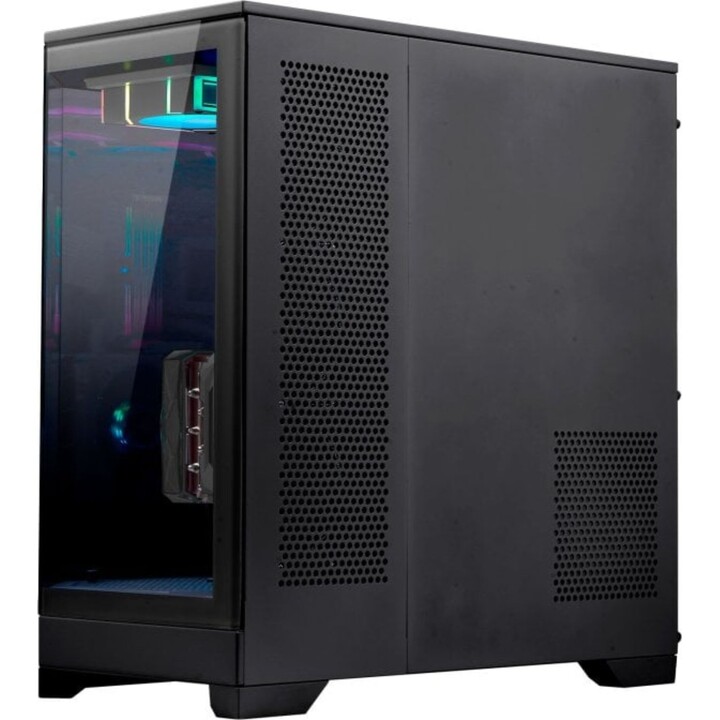 Abysm DANUBE SAVA H600 PC-Tower mit gehärtetem Glas und USB 3.2, Schwarz