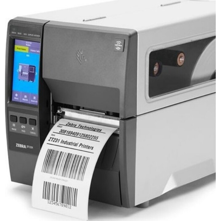 Zebra ZT231 Thermotransfer-Etikettendrucker, 203 x 203 DPI, 305 mm/s, kabellos und kabelgebunden, Ethernet, Wi-Fi, Bluetooth