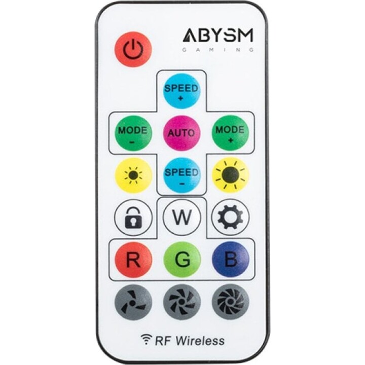 Kit Abysm Gaming Arclight 3 ventoinhas ARGB de 120 mm