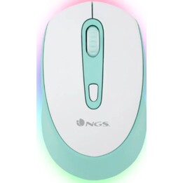 NGS Smog RB Ratón inalámbrico RGB Multidispositivo Blanco