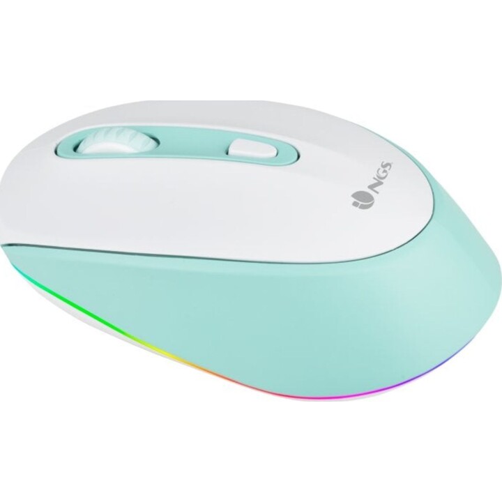 NGS Smog RB Wireless RGB Multi-Device Mouse White