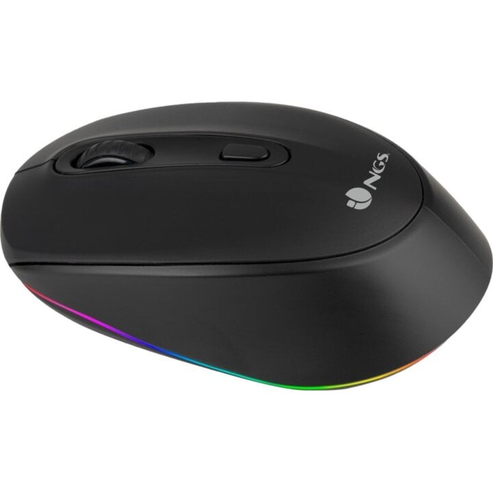 NGS Smog-RB Multi-Device RGB Wireless Mouse Schwarz