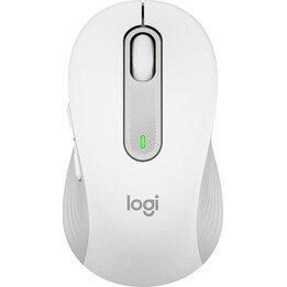 Mouse Bluetooth Logitech Signature M650 para mãos pequenas e médias, cliques silenciosos, branco
