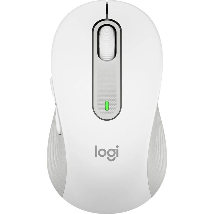 Mouse Bluetooth Logitech Signature M650 para mãos pequenas e médias, cliques silenciosos, branco