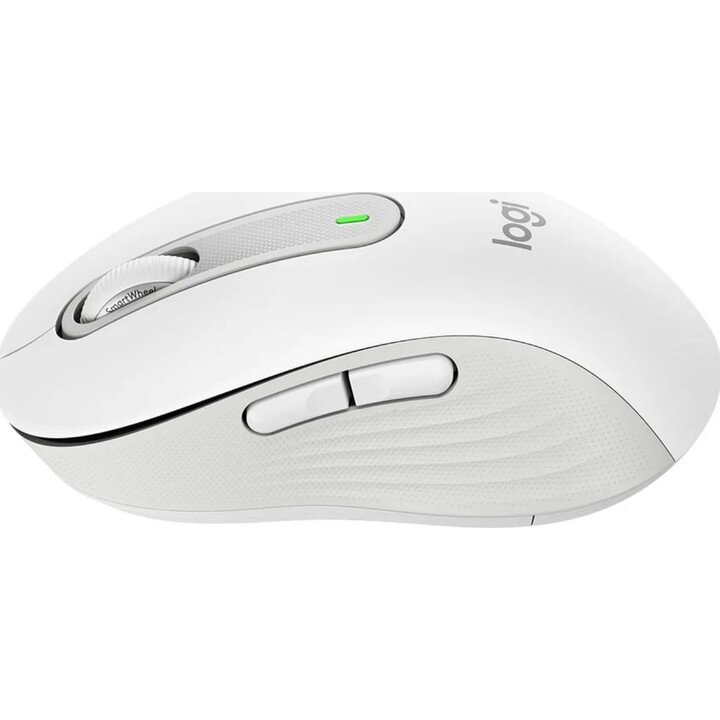 Mouse Bluetooth Logitech Signature M650 para mãos pequenas e médias, cliques silenciosos, branco