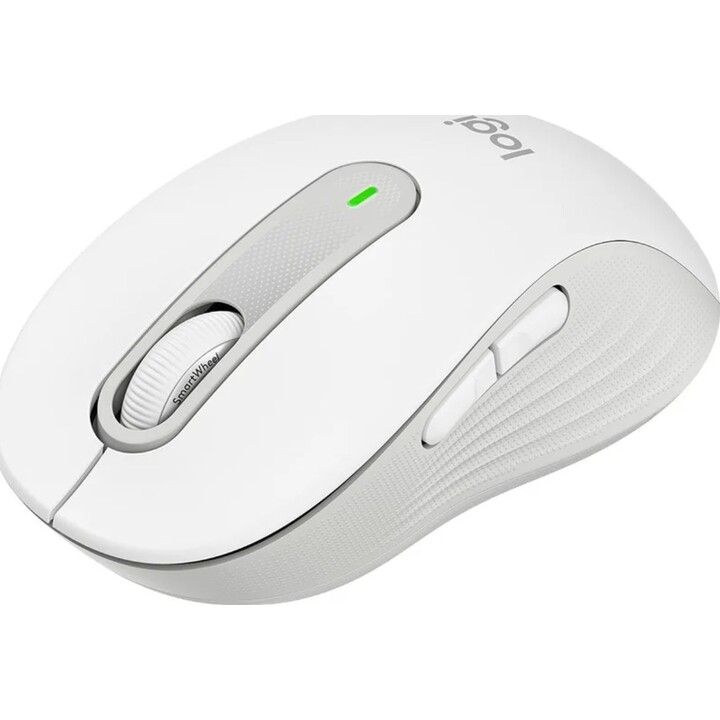 Logitech Signature M650 Bluetooth Mouse for Small to Medium Hands, Silent Clicks, White