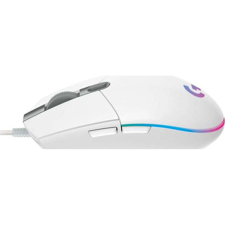 Mouse para jogos Logitech G102 Lightsync até 8000 DPI branco