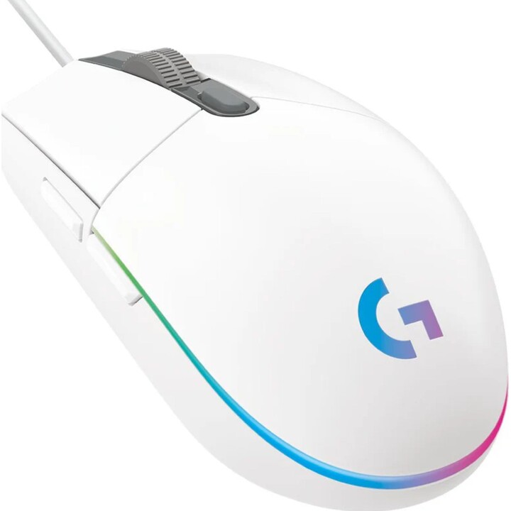Mouse para jogos Logitech G102 Lightsync até 8000 DPI branco