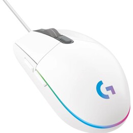 Logitech G203 Lightsync Gaming-Maus der 2. Generation, 8000 DPI, RGB, Weiß