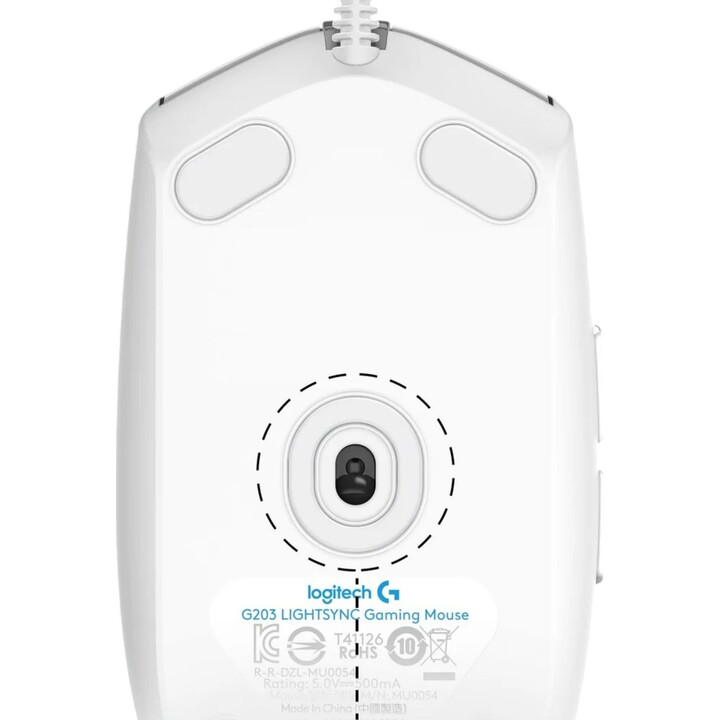 Logitech G203 Lightsync 2nd Gen Ratón Gaming 8000DPI RGB Blanco
