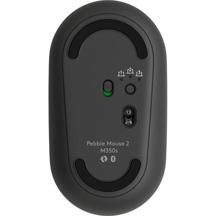 Logitech Pebble Mouse 2 M350s Ratón Bluetooth Clics Discretos Windows, macOS, iPadOS, Android, ChromeOS