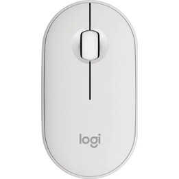 Souris sans fil Logitech Pebble Mouse 2 M350s, 4 000 DPI, blanche
