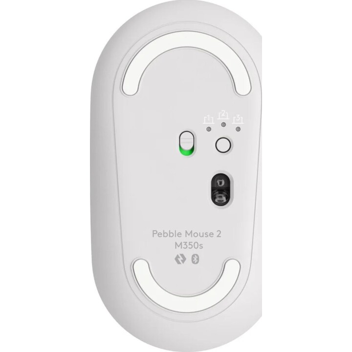 Logitech Pebble Mouse 2 M350s Wireless Mouse, 4000 DPI, White