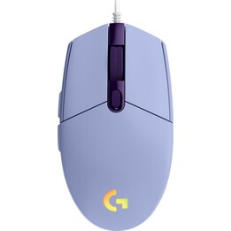 Logitech G G102 LightSync Gaming-Maus, 8000 DPI, Lila, 6 programmierbare Tasten