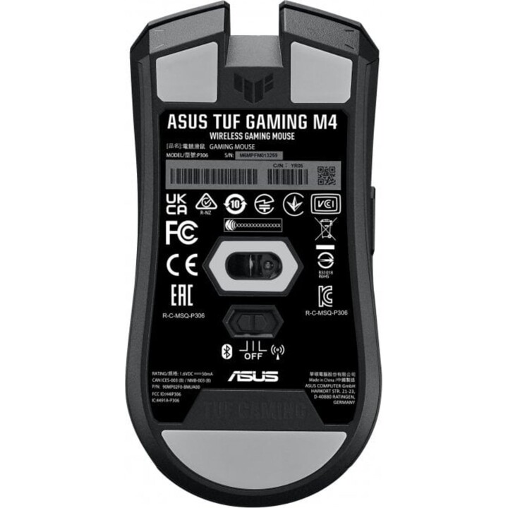 Mouse da gioco wireless ASUS TUF M4 12000 DPI 6 pulsanti