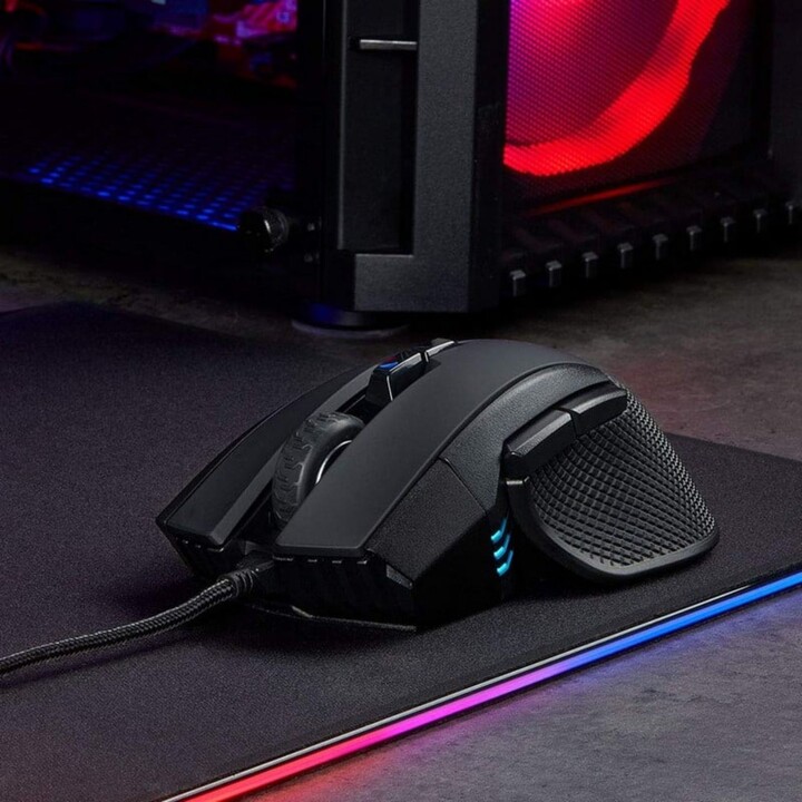 Corsair Ironclaw RGB-Gaming-Maus 18000 DPI, PMW3391-Sensor, 7 Tasten