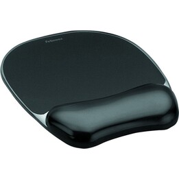Fellowes Gel Crystals Tapis de souris avec repose-poignet Noir