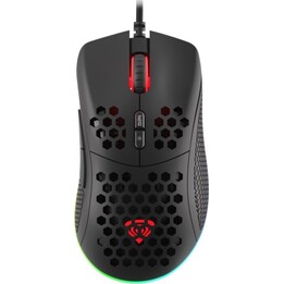Mouse da gioco RGB ambidestro Genesis Krypton 555 8000 DPI Nero