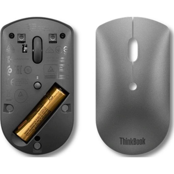 Lenovo Wireless Bluetooth Mouse 2400 DPI Ambidextrous Gray