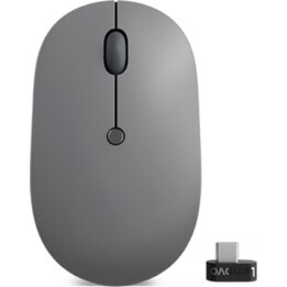 Lenovo Go Ambidextrous Mouse 2400 DPI Optical RF Wireless Black Gray USB-C