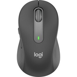 Logitech Signature M650 Bluetooth-Maus für kleine bis mittelgroße Hände, leises Klicken, Grau