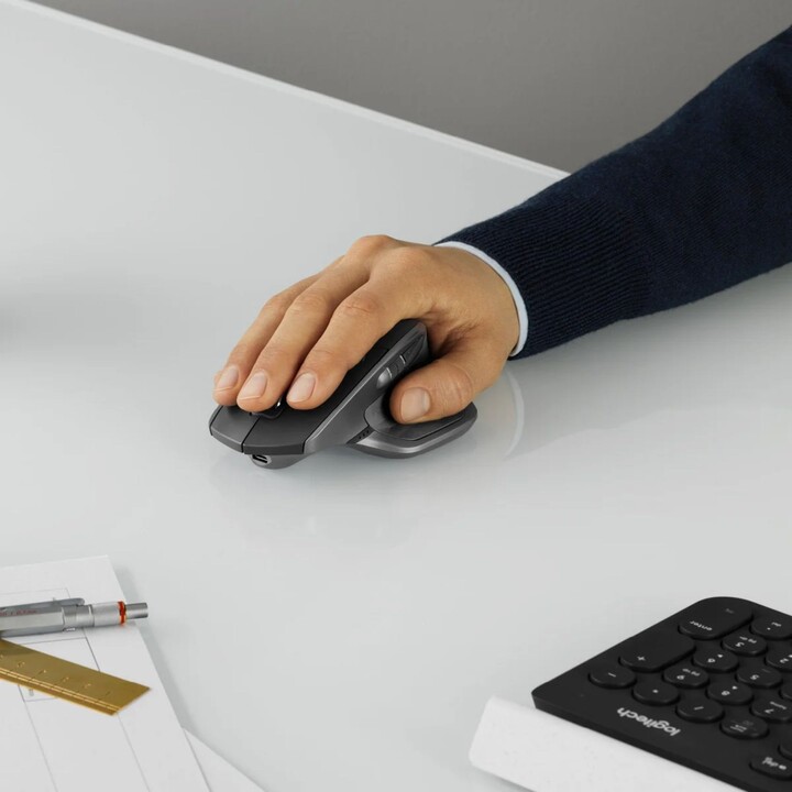 Logitech Mx Master 2s kabellose Maus, Graphit, Dunkelfeldsensor, 1000 DPI