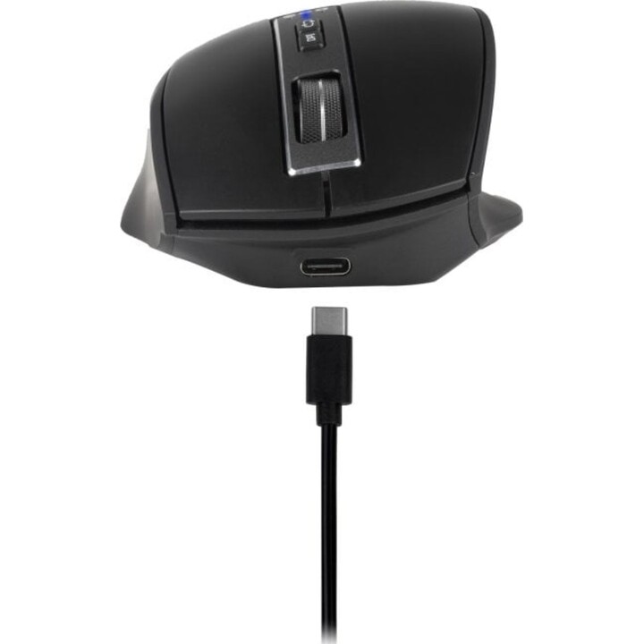 NGS Blur-RB Kabellose Lasermaus für mehrere Geräte, Schwarz, Plug-and-Play