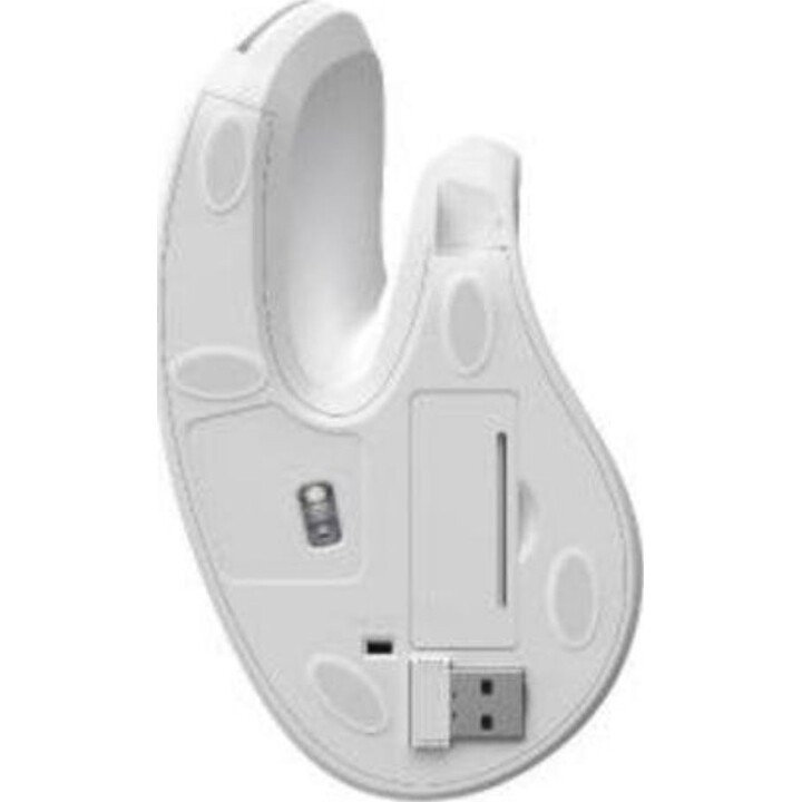 Nilox Vertical Wireless Mouse 3200 DPI White Ergonomic 6 Buttons