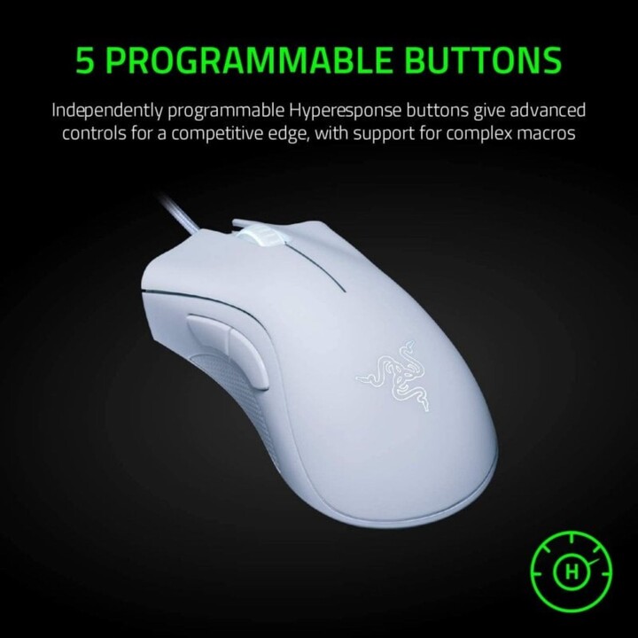 Mouse da gioco Razer Deathadder Essential 6400 DPI bianco
