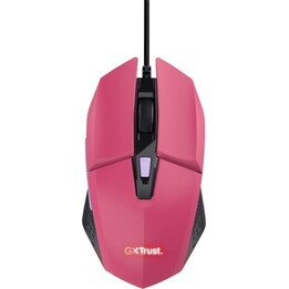 Trust GXT 109 Felox Mouse da gioco USB illuminato 6400 DPI Rosa