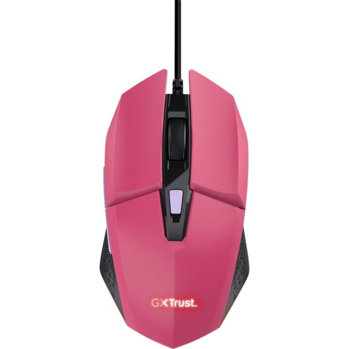 Mouse para jogos USB iluminado Trust GXT 109 Felox 6400 DPI rosa